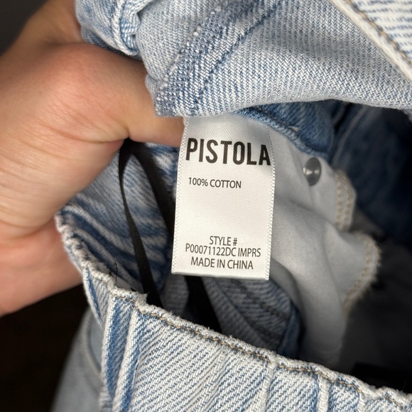 Pistola Daphne Strapless Denim Jumpsuit Light Wash Size S - Picture 7 of 8